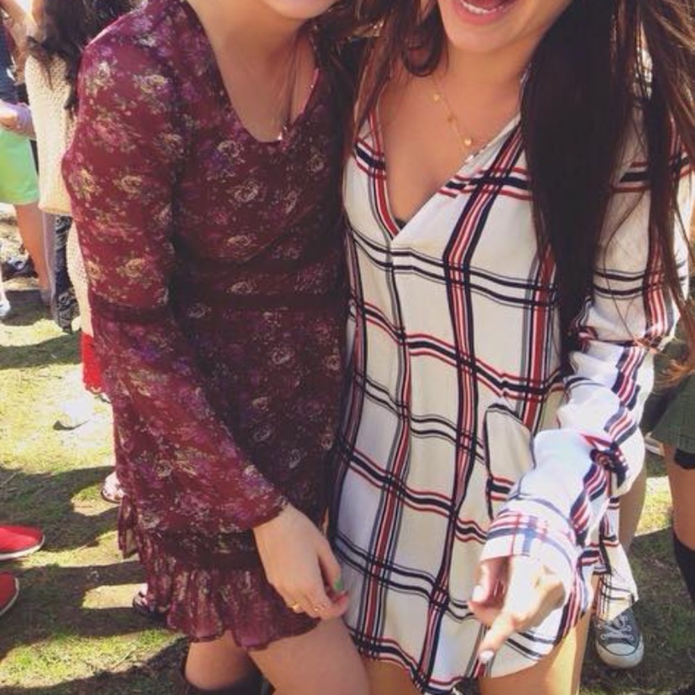 Flannel Dress with Pockets